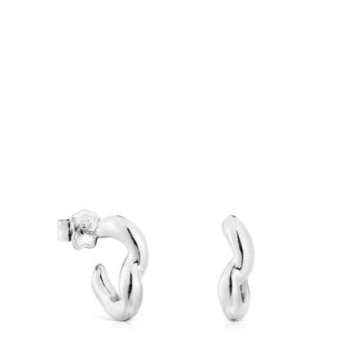 Silver Hoop earrings New Hav | 