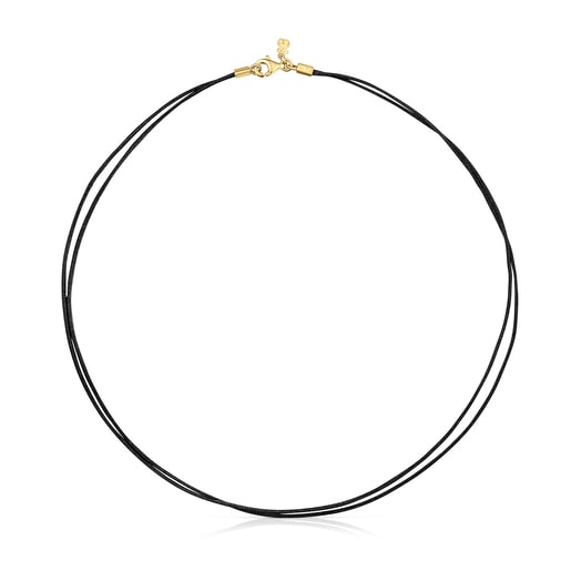 Tous Black Nylon TOUS Basics nylon Necklace