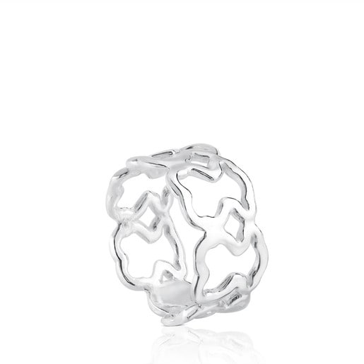 Anillos Tous Silver New Carrusel Ring Bear motifs 0,96cm