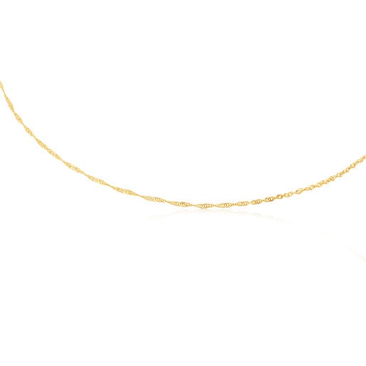 Colonia Tous 45 cm Gold Choker. Chain spiral TOUS