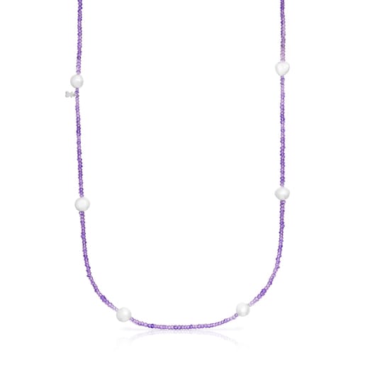 Tous Vibes Necklace Amethyst Sea and pearl
