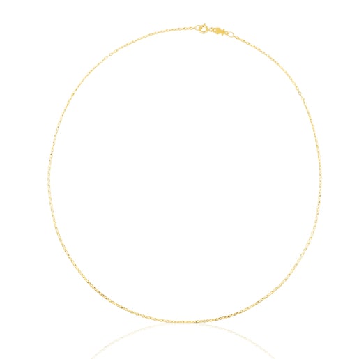 Tous TOUS rings. Gold Chain with 45 cm oval Choker