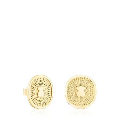 Tous Perfume Gold Oursin Earrings