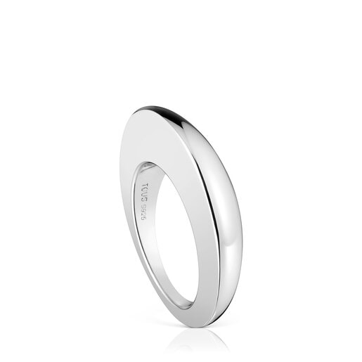 Smooth silver ring Dybe | 
