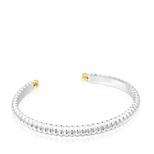 Tous Bolsas Silver and silver vermeil Garden bear Virtual Bracelet with