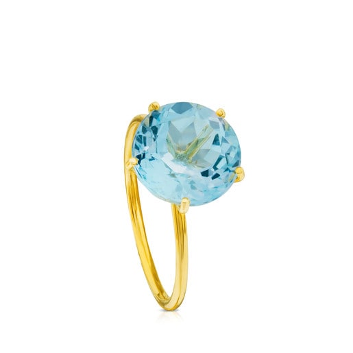 Tous with Ivette Gold in 11/20 Topaz Ring