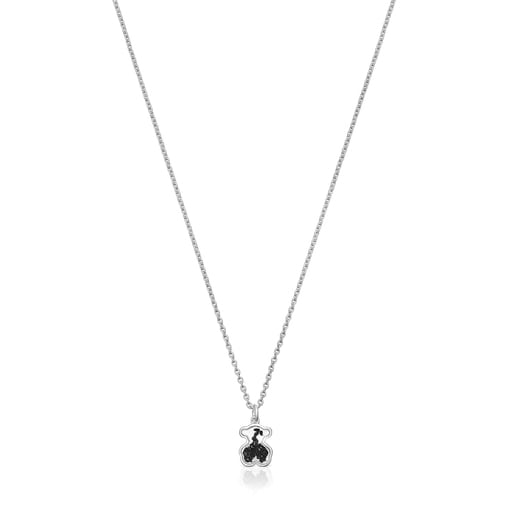 Silver Areia Necklace with onyx | 