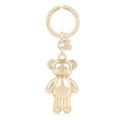 Gold colored Teddy Bear bear Key ring | 