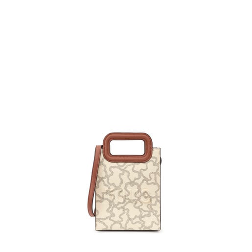 Tous beige Pop Icon Mini Kaos Handbag