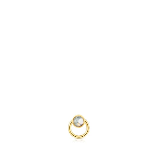 Tous Perfume Gold-colored IP steel labradorite Plump Piercing and
