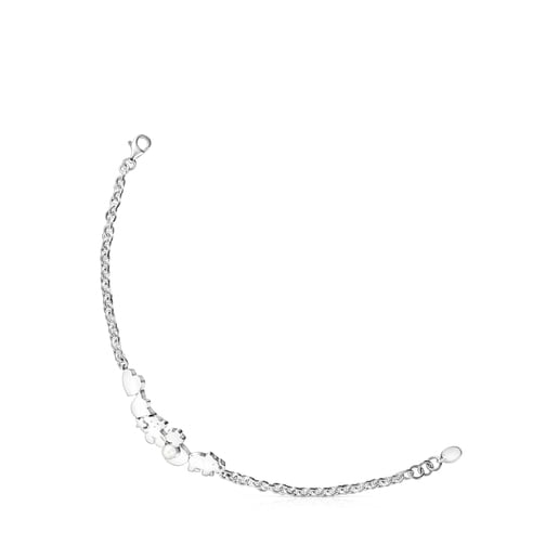 Tous Bolsas Nocturne Bracelet Silver motifs with Pearl