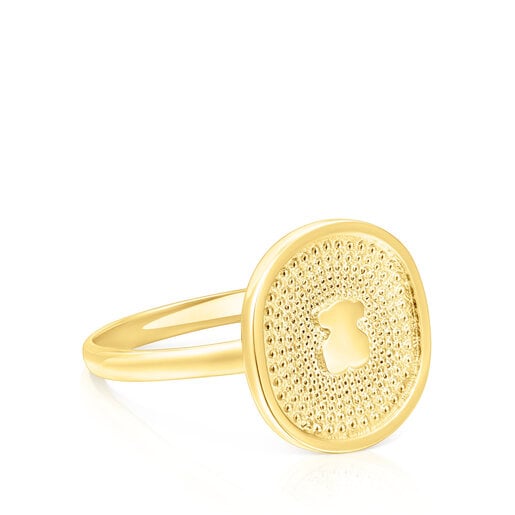 Relojes Tous Gold Oursin Ring