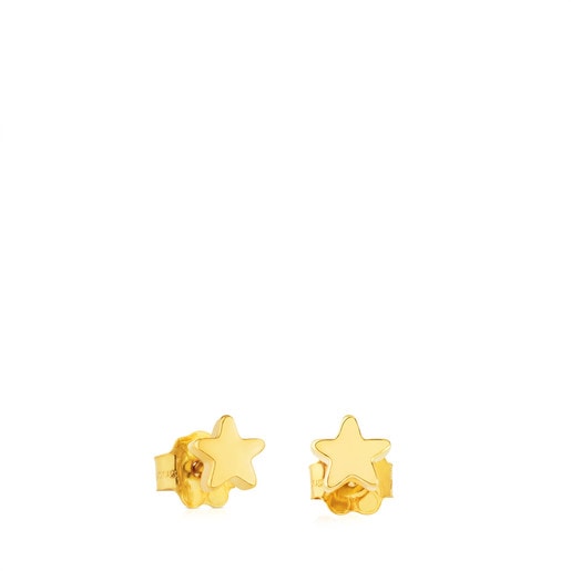 Tous clasp. Sweet Gold Star XXS Earrings Dolls Pressure motif.