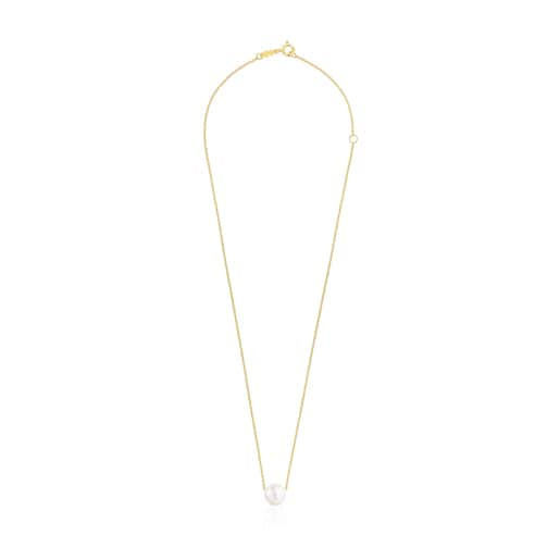 Tous Pulseras Silver Vermeil Gloss Necklace Pearl with