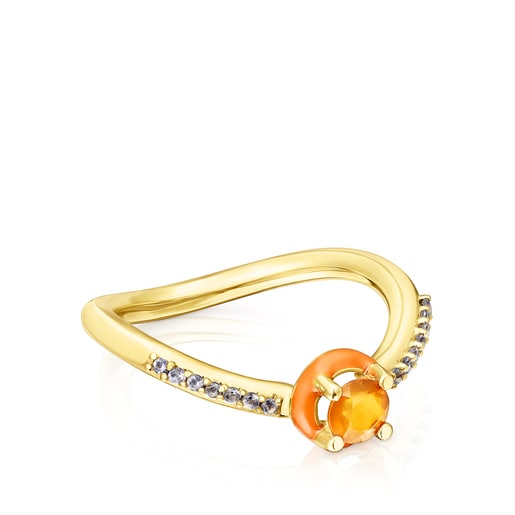 Anillos Tous TOUS Vibrant Colors with carnelian enamel and Ring