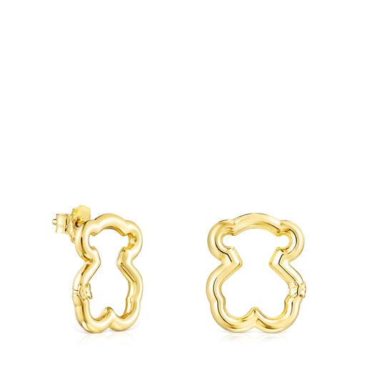 Gold Hold Bear Earrings | 