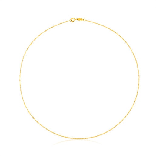 Tous Chain Gold cord Choker. TOUS 40 cm