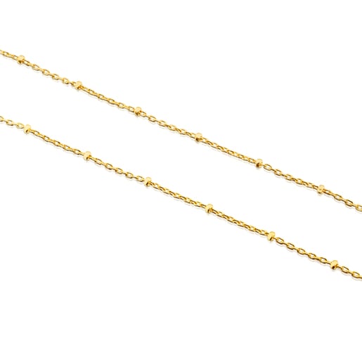 Colonia Tous 45 cm Gold Chain Choker with balls. TOUS interspersed