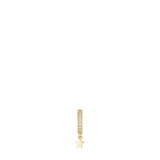 Tous Perfume Gold TOUS Basics Hoop sapphires earring with pink and diamonds