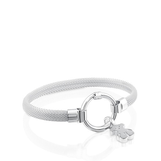 Medium Silver Hold Bracelet | 