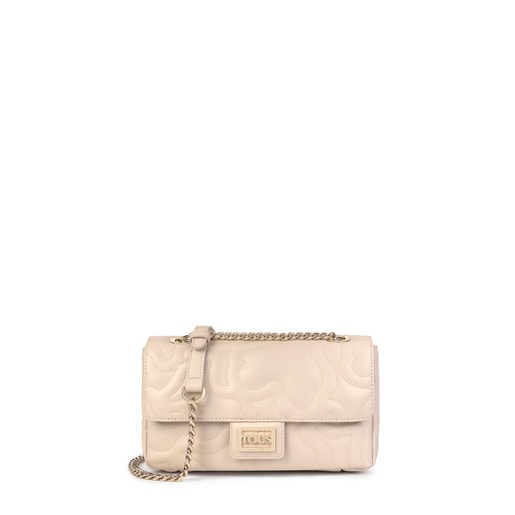 Tous Kaos Small bag Crossbody with Dream flap beige