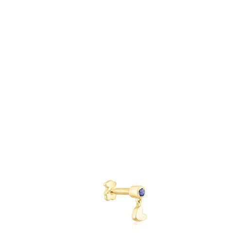 Tous Perfume Gold Ear piercing Joy Cool heart iolite and with motif