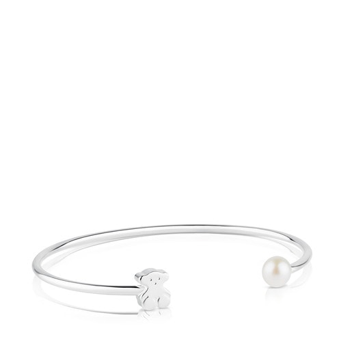 Silver TOUS Sweet Dolls Bracelet with pearl | 