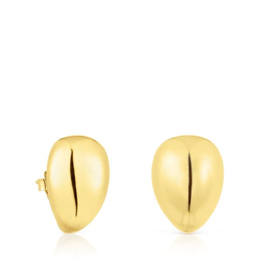 Tous Perfume Large gold Balloon TOUS earrings Teardrop
