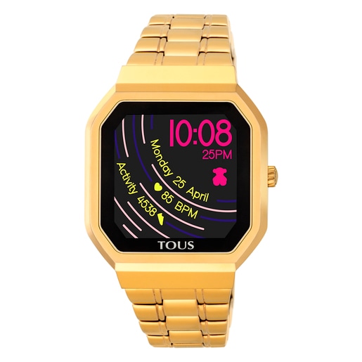 Tous IP Gold-colored B-Connect Watch steel