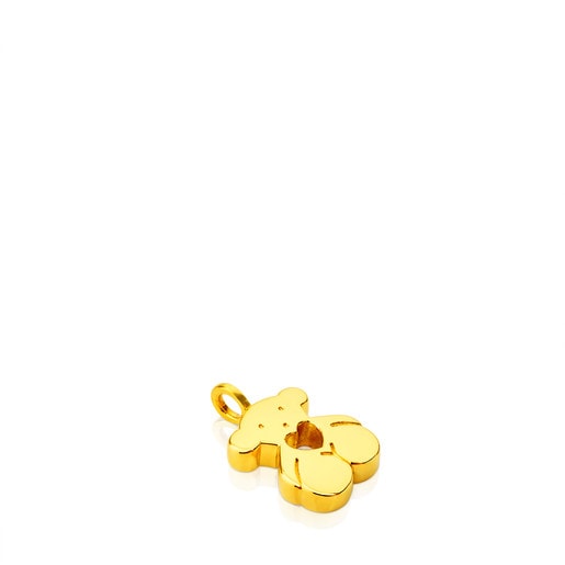 Tous Pulseras Gold Sweet Dolls Pendant Bear size. medium hole heart with motif