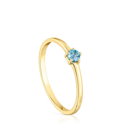 Tous topaz Ring with Joy Cool Gold