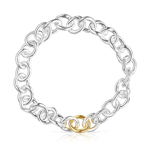 Tous Pulseras Two-tone Hav XL ring Necklace
