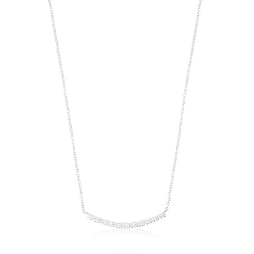 Tous Pulseras Silver Straight Necklace
