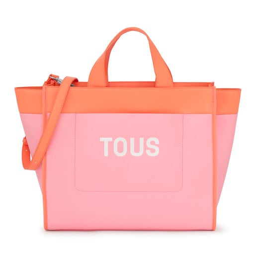Colonia Tous Mujer Pink and Maya Tote TOUS orange bag