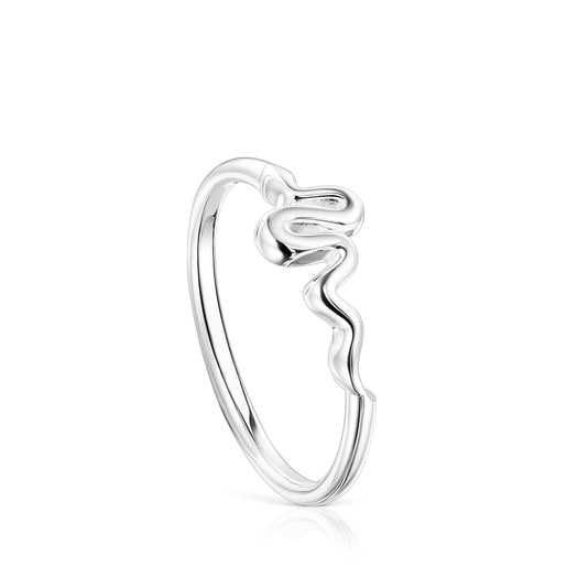 Silver Fragile Nature snake Ring | 