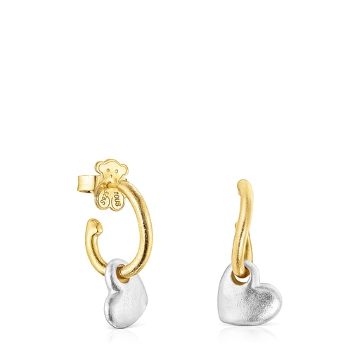 Two-tone Luah heart Earrings | 