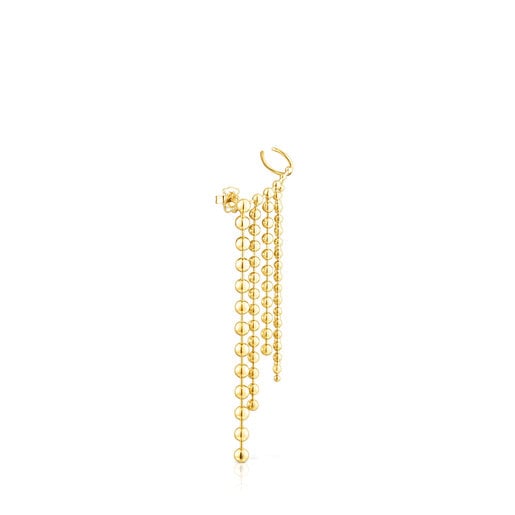 Pulseras Tous Silver vermeil Gloss chains Earcuff with five