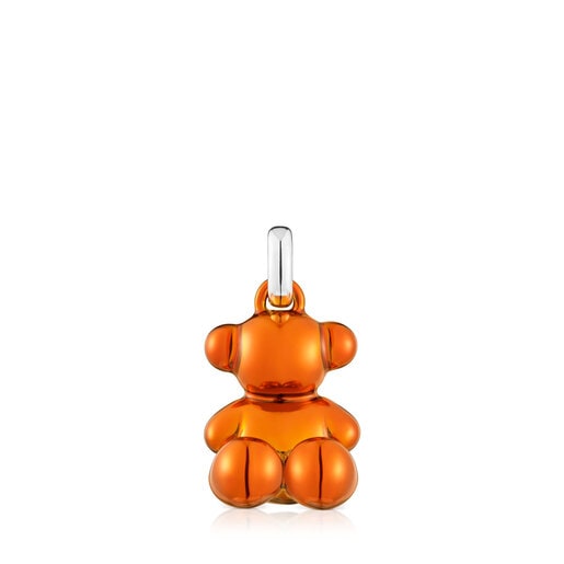 Bold Bear orange steel bear Pendant | 