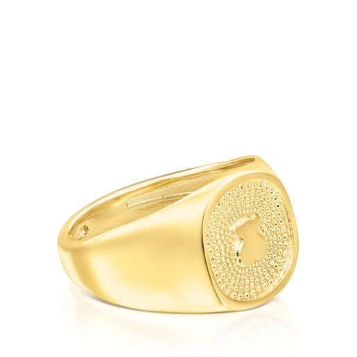 Anillos Tous Gold Oursin Signet ring