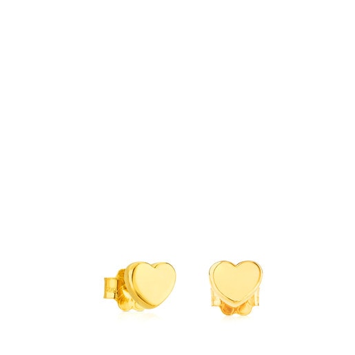 Gold Sweet Dolls XXS Earrings with Bear motif. Pressure clasp. | 