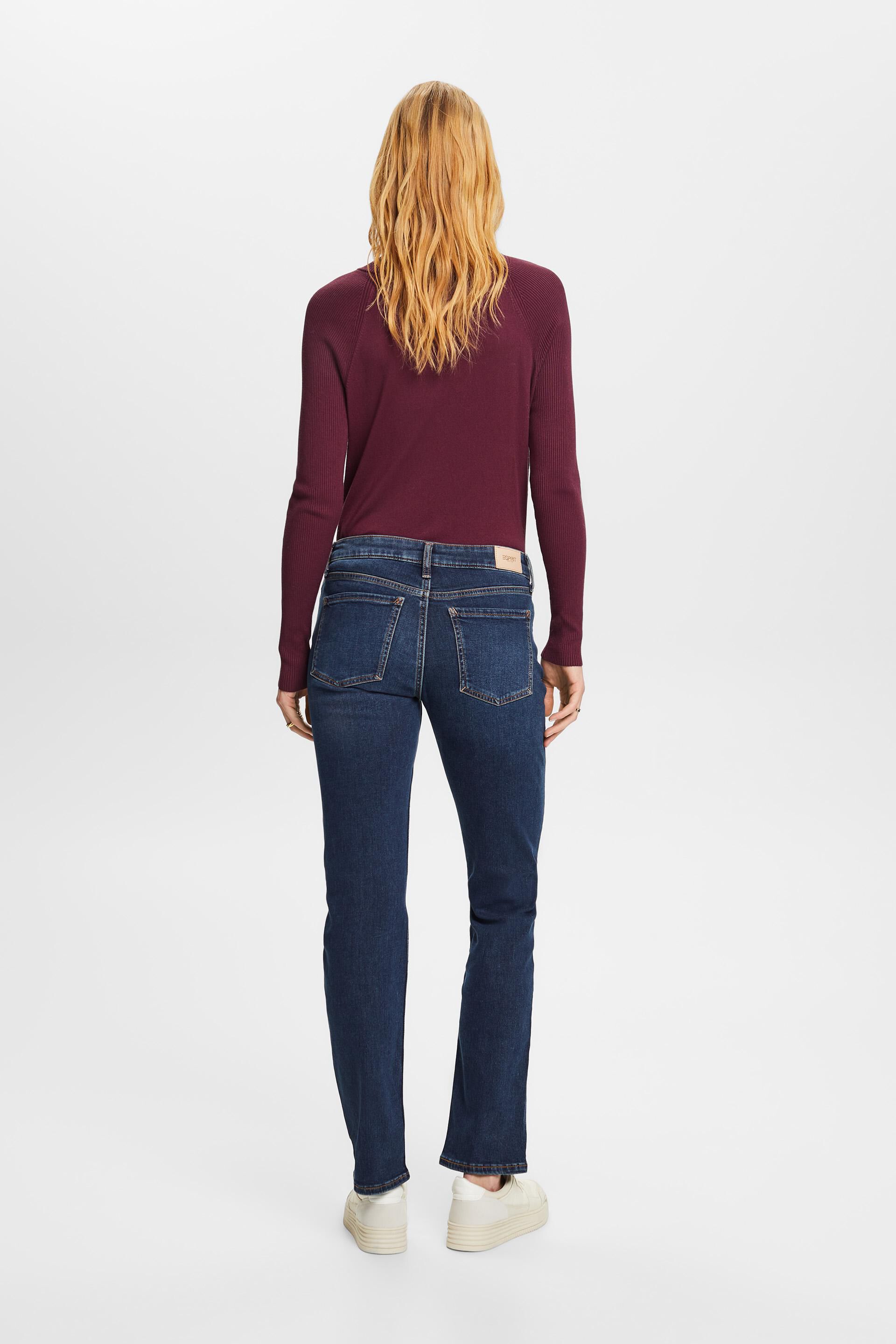 Esprit Recycelt: Bund Gerade Jeans mittelhohem mit