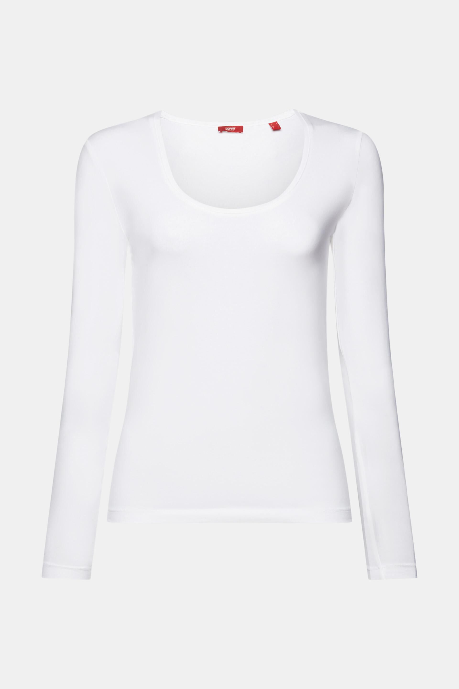 Esprit 100 Baumwolle Jersey-Langarmshirt, %