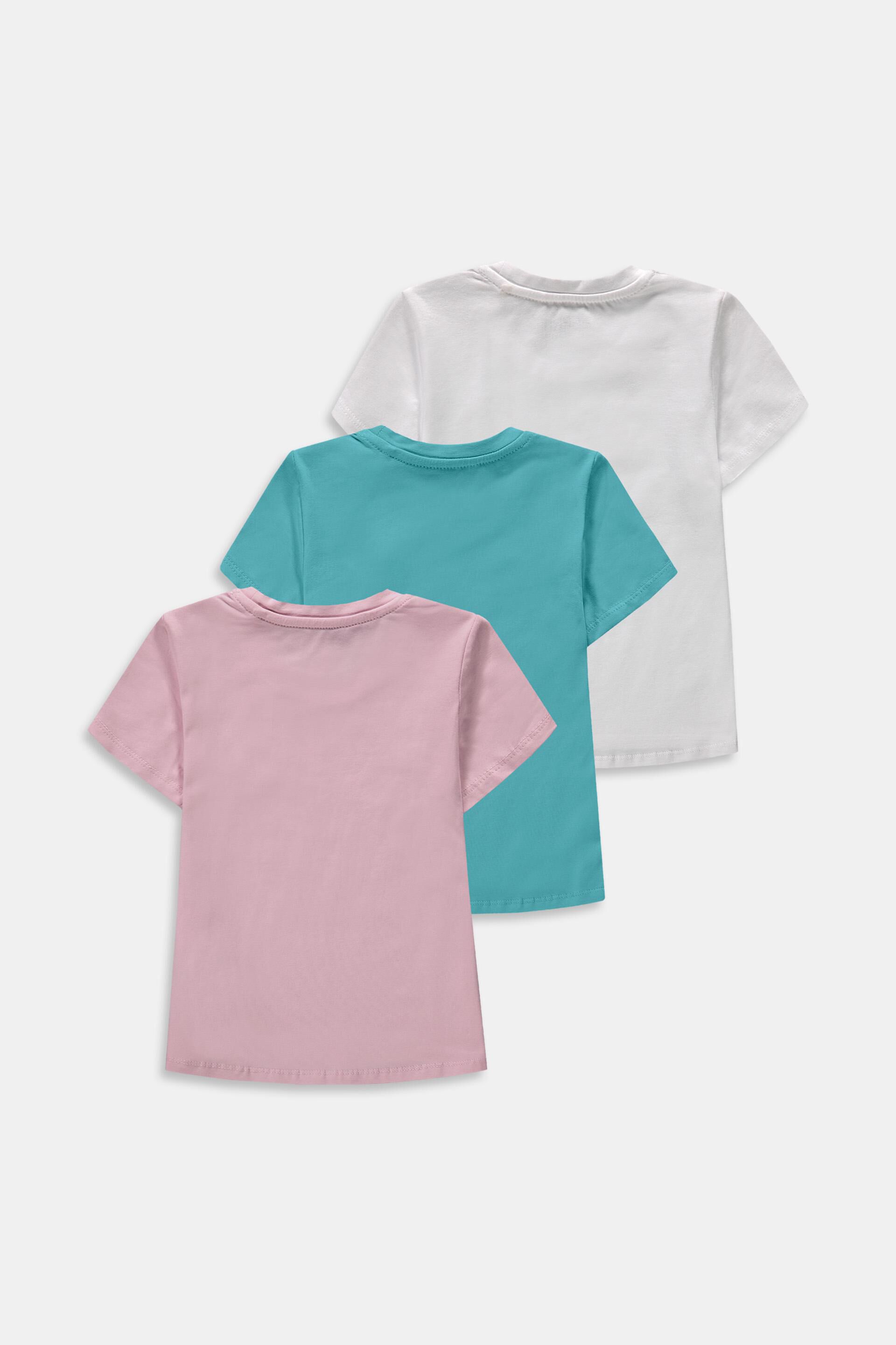 Esprit Outlet 3er-Pack T-Shirts mit kleinem Logo-Print