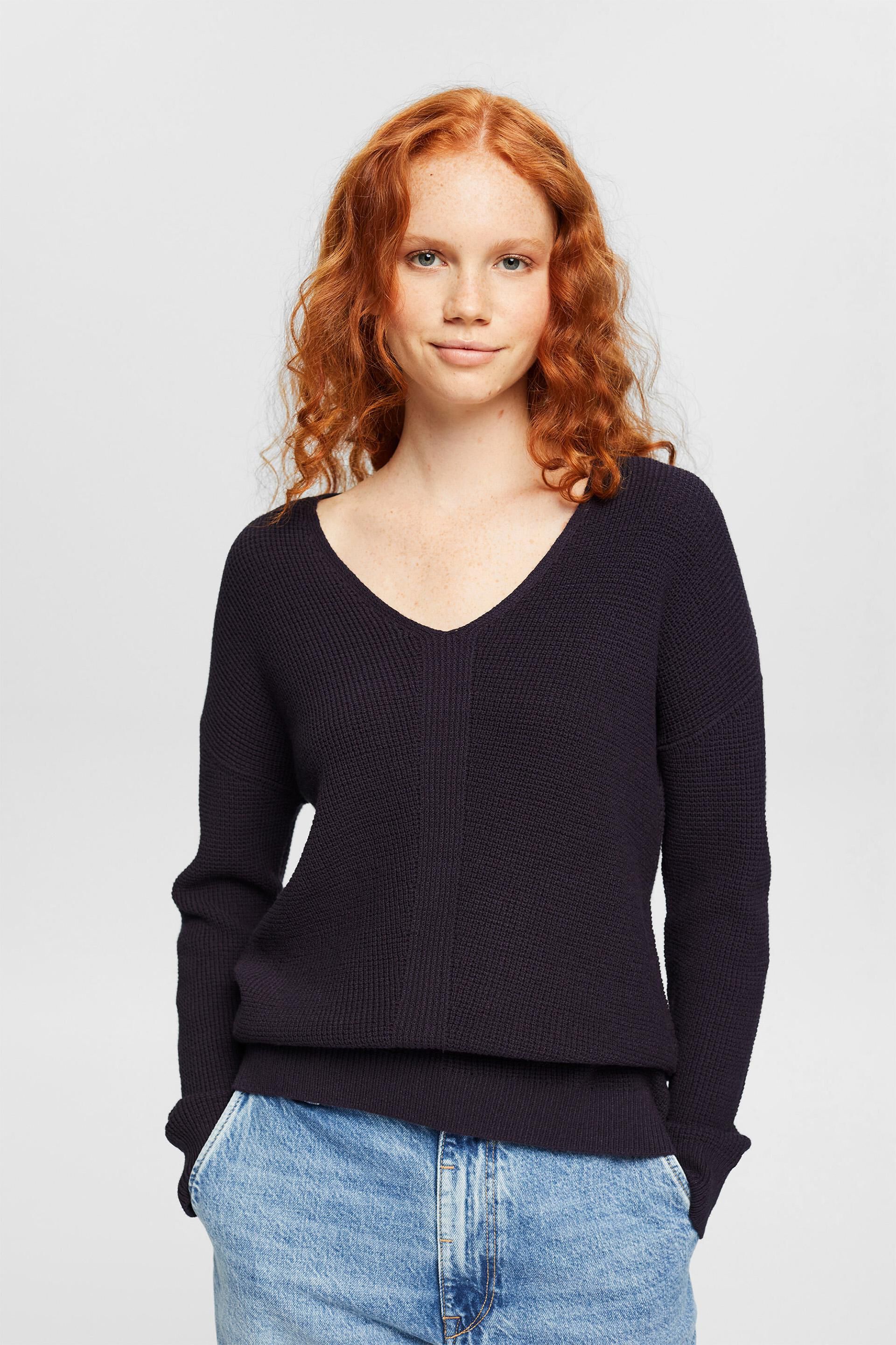 Esprit V-neck jumper knit Loose