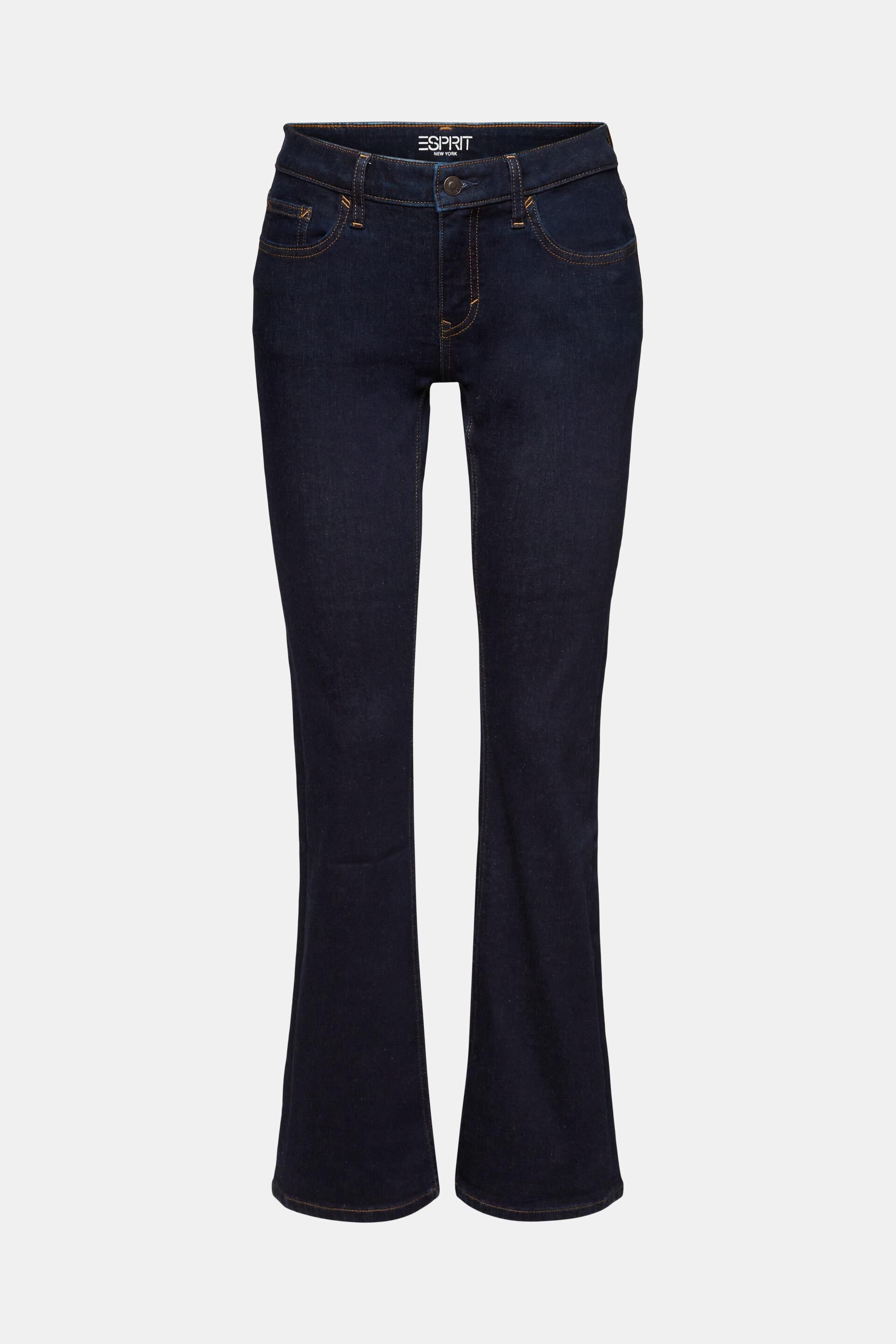 Esprit Damen Recycelt: Bootcut-Jeans mit mittlerer Leibhöhe