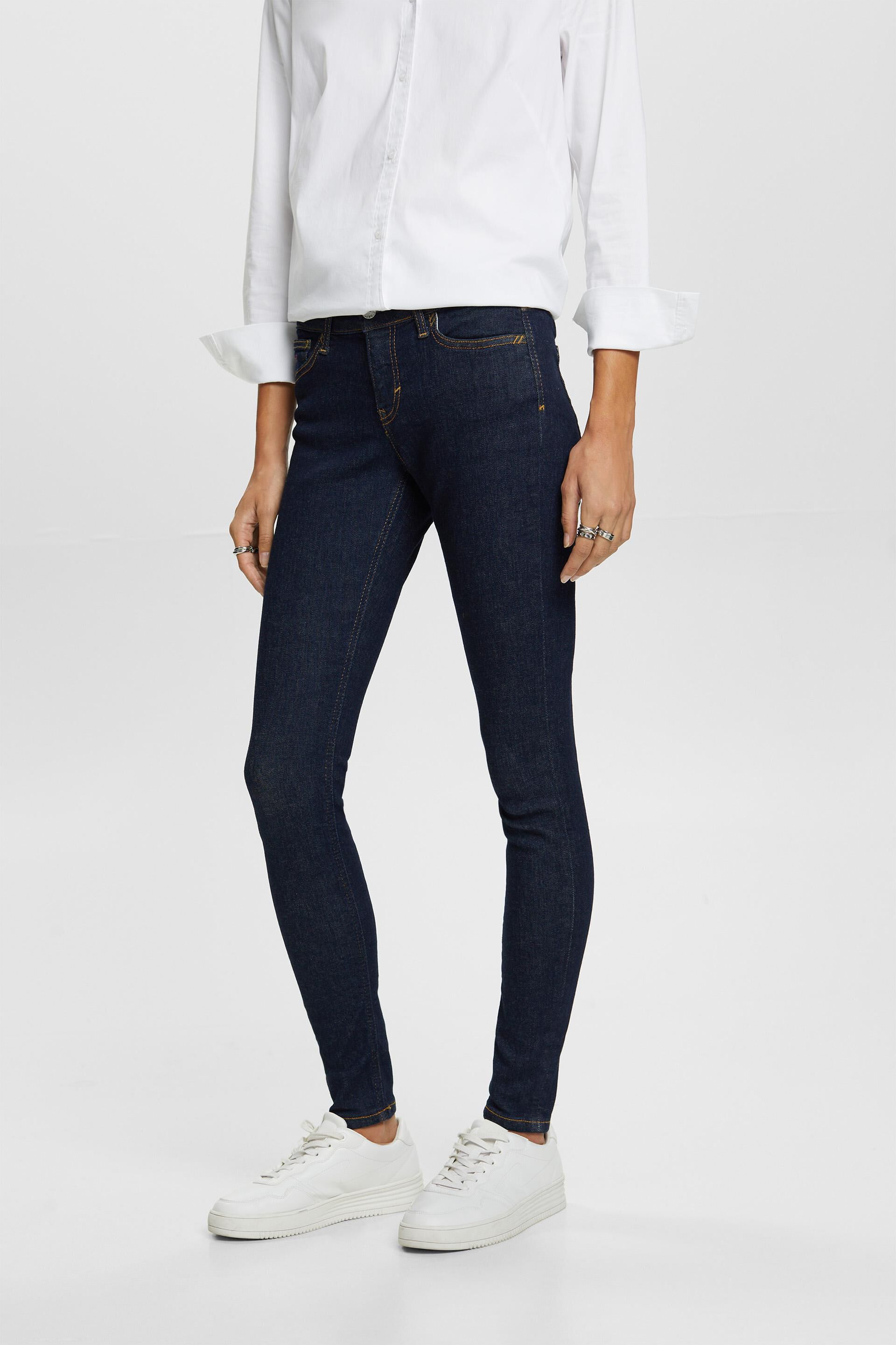 Esprit Damen Recycled: mid-rise skinny jeans