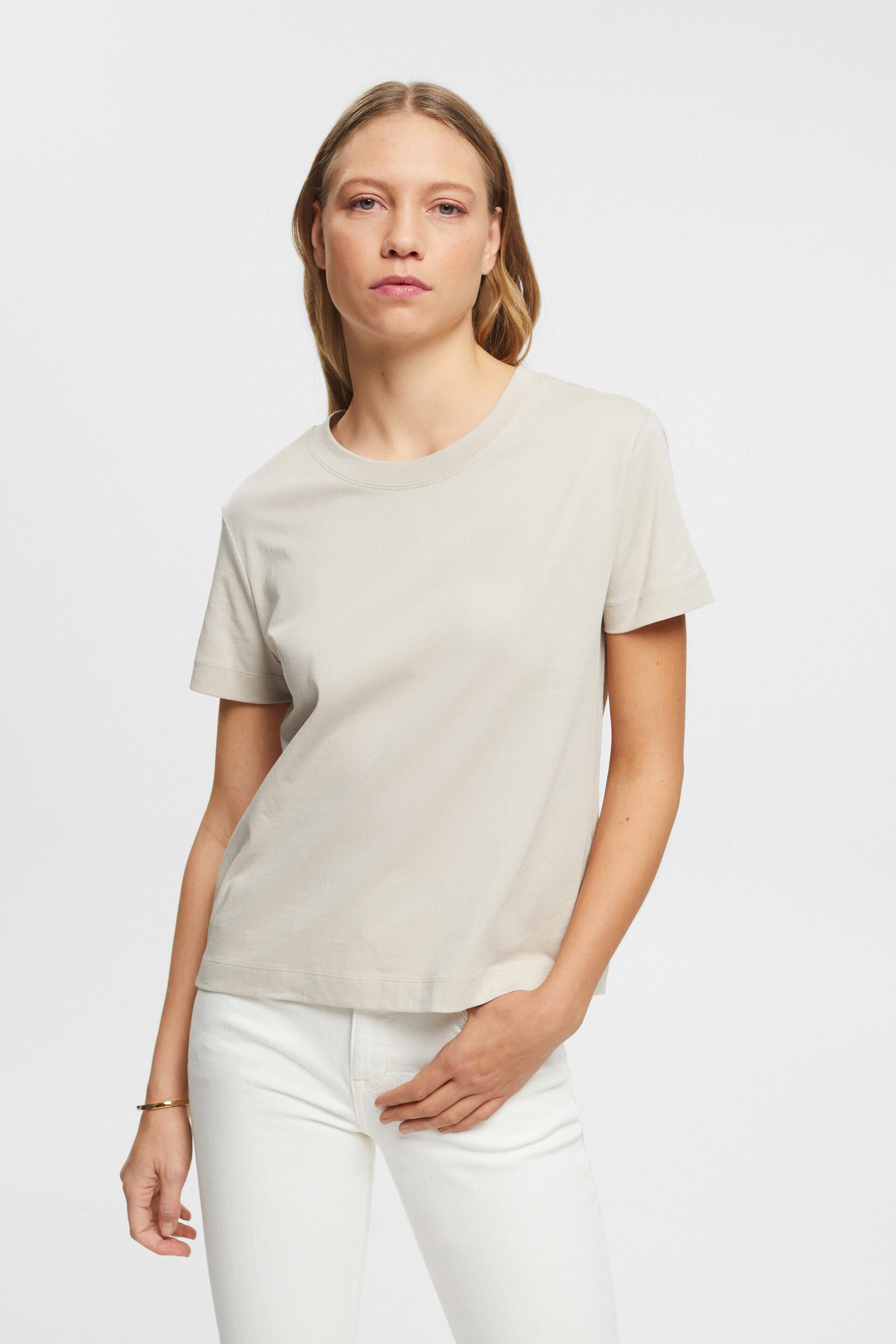 Esprit t-shirt crewneck Cotton