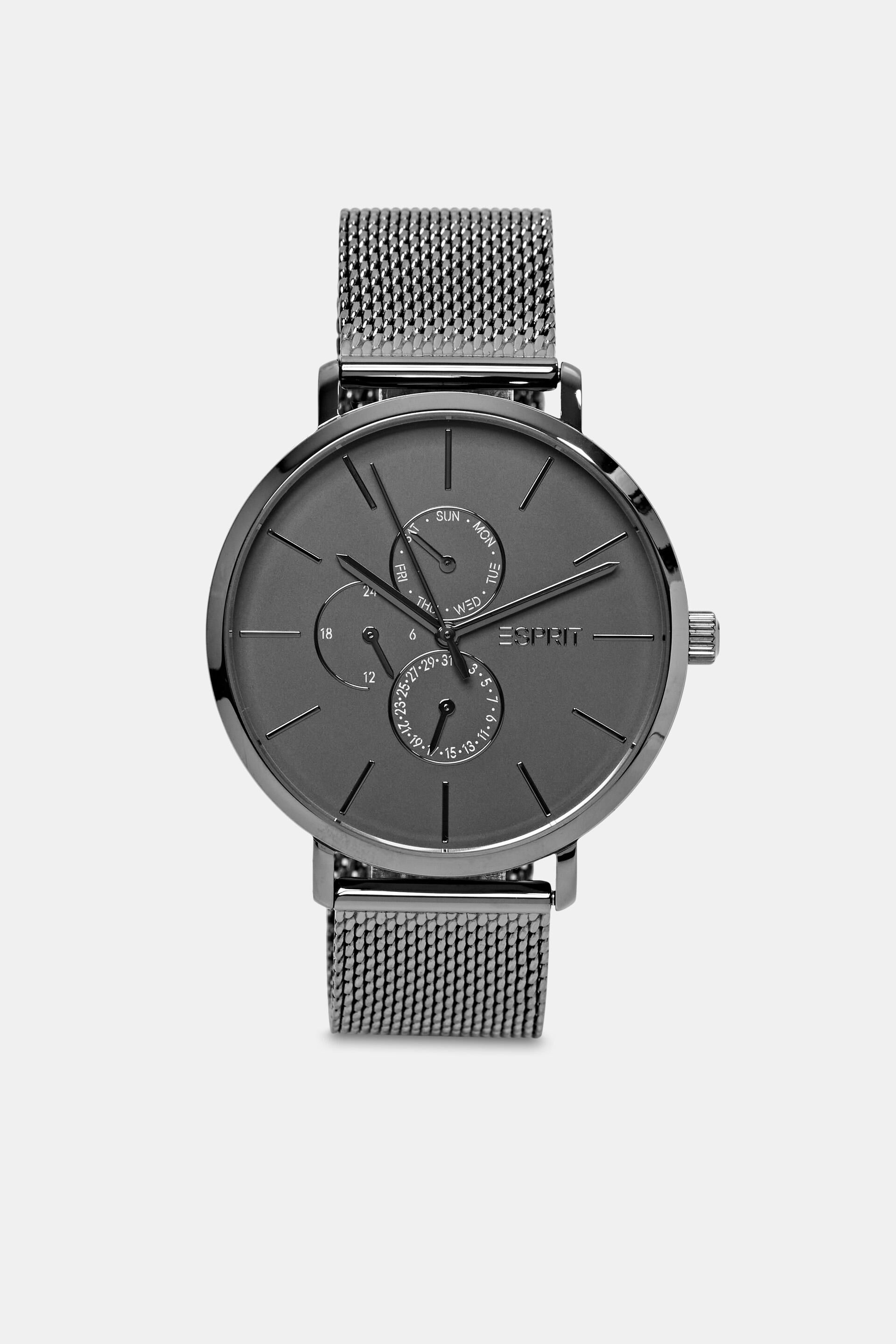 Uhr mit Edelstahl-Mesh-Armband