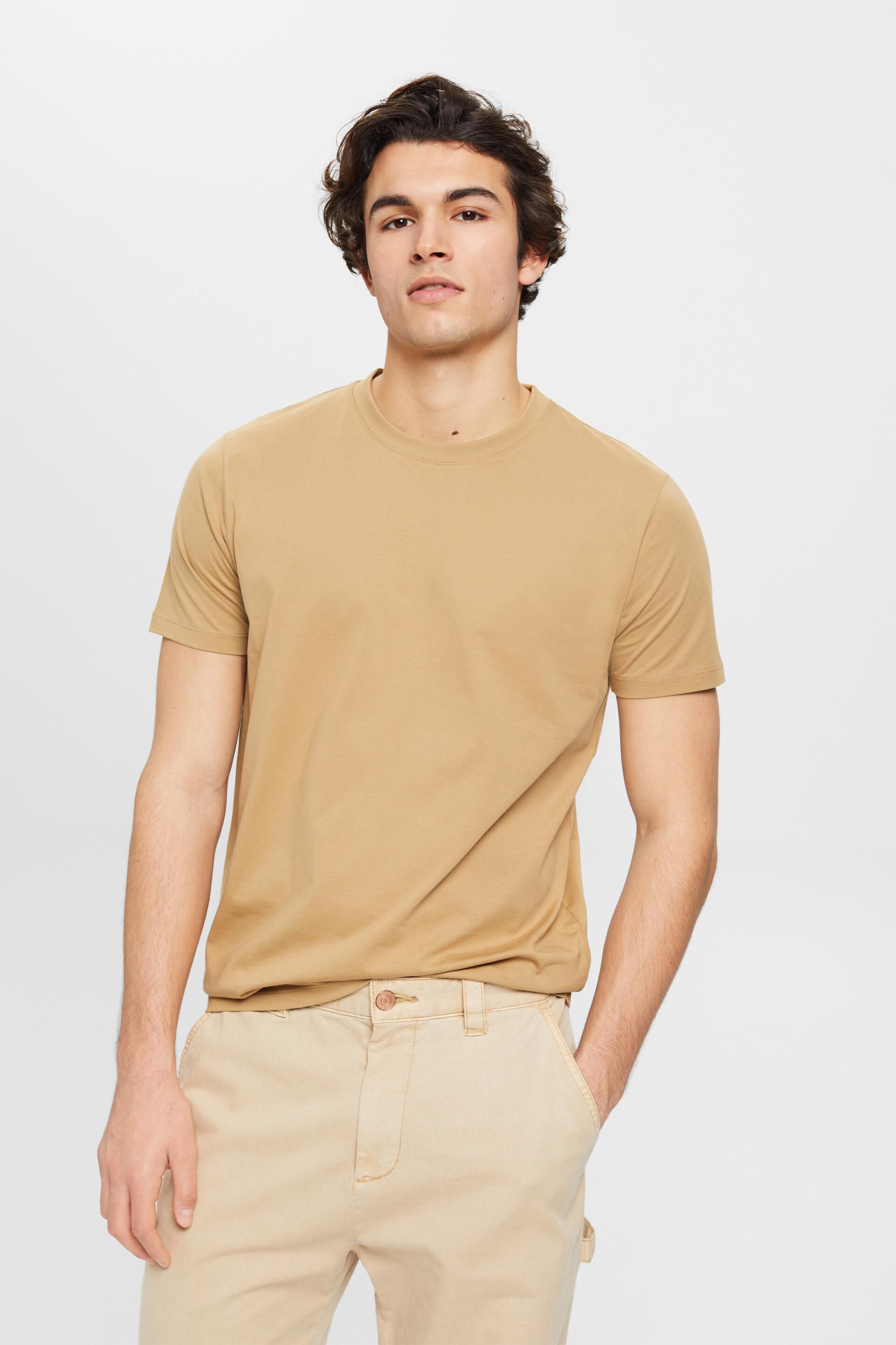 T-Shirt mit Rundhalsausschnitt aus reiner Baumwolle