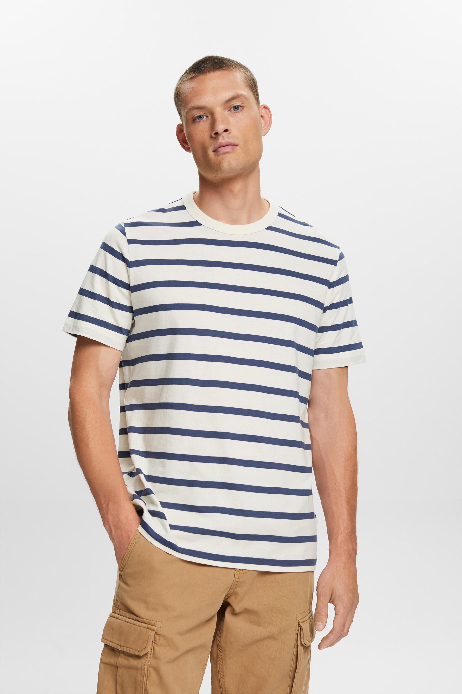 Esprit cotton jersey t-shirt, 100% Striped